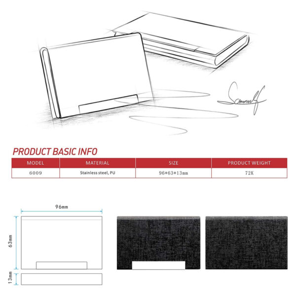 Slim Wallet Business Card Case Credit Card Holder Item No#30113 - Image 3