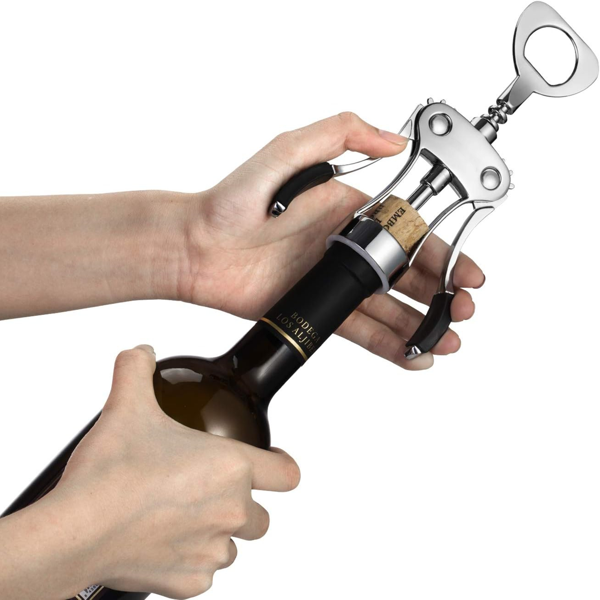 Wing Corkscrew With Multifunctional Bottles Opener Item No#30116 - Image 3