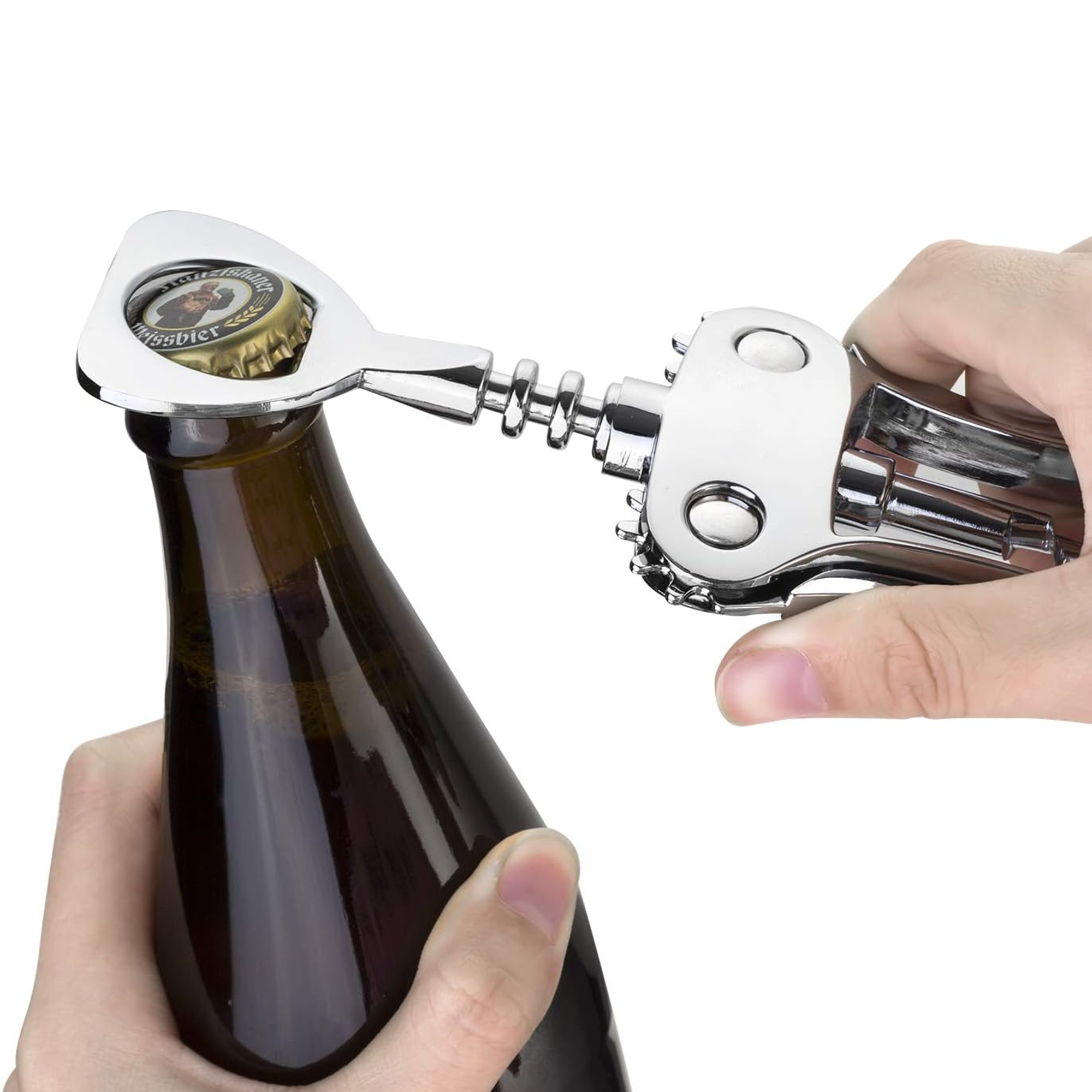 Wing Corkscrew With Multifunctional Bottles Opener Item No#30116 - Image 2