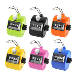 4-Digit Metal Handheld Multicolor Tally Counter Item No#30119