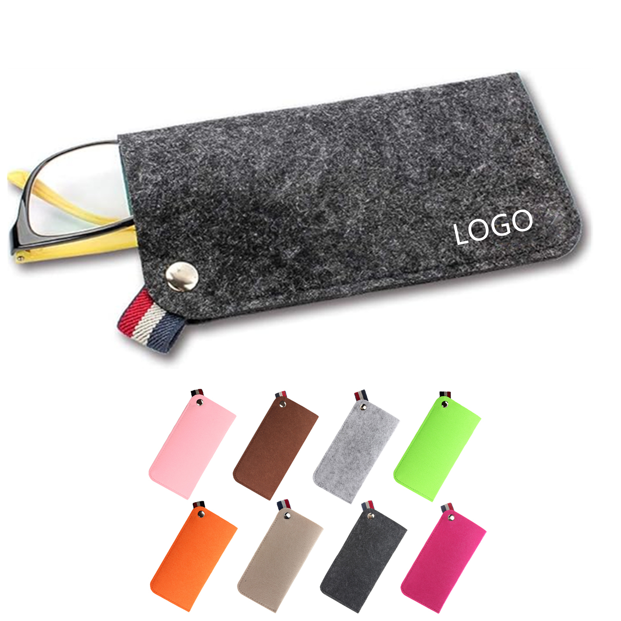 Soft Felt Slip-In Glasses Pouch Case Item No#30124