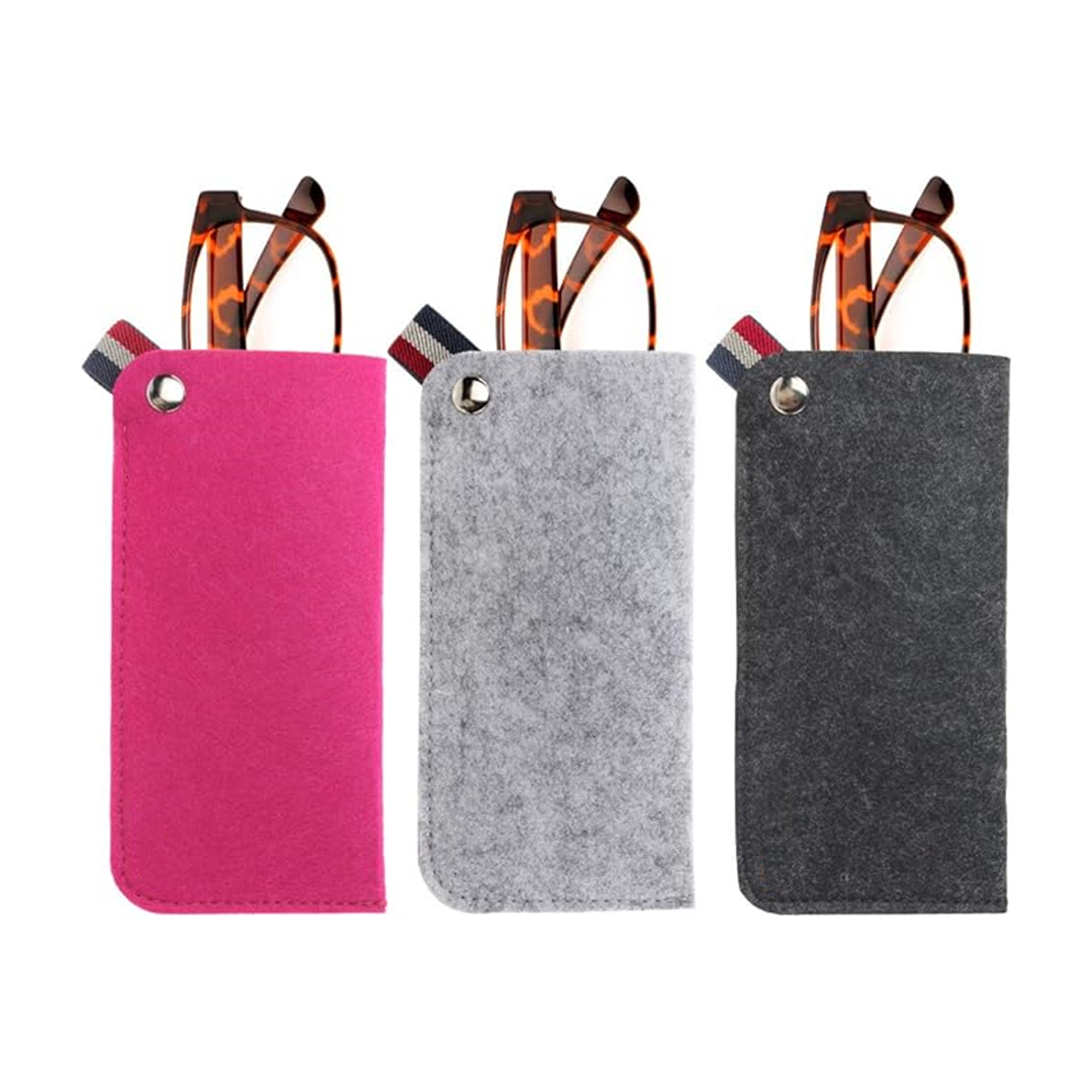 Soft Felt Slip-In Glasses Pouch Case Item No#30124 - Image 2