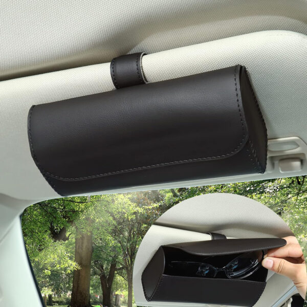 Sunglasses Storage Case Holder For Car Sun Visor Item No#30125 - Image 2