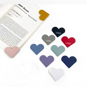 Handmade Corner Page Leather Heart Bookmark Item No#30136