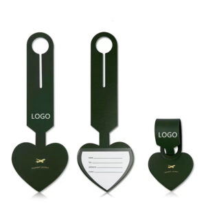 Heart Sharp Leather Luggage Tags For Suitcase Item No#30138
