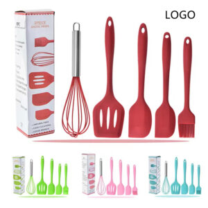 5 Pcs Kitchen Cooking Silicone Utensils Set Item No#30140