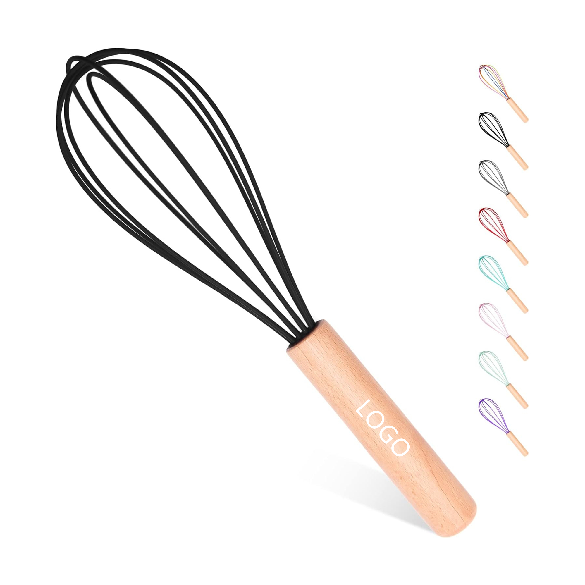Silicone Whisks With Wooden Handle Item No#30143