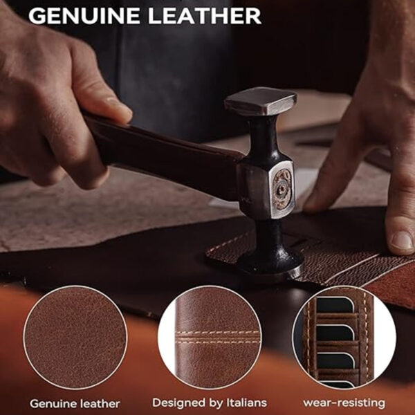 Mens Genuine Leather Wallets Id Window 16 Card Holders Item No#30146 - Image 5