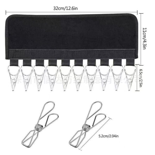 Hat Organizer Holder With Storage 10 Clips Item No#30147 - Image 3