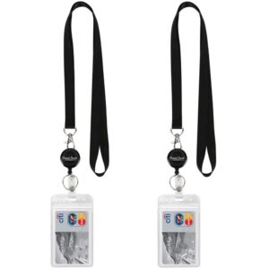 Lanyard Black Retractable Badge Item No#30911