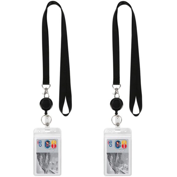 Lanyard Black Retractable Badge Item No#30911 - Image 2