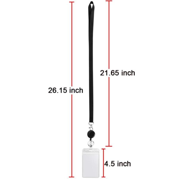 Lanyard Black Retractable Badge Item No#30911 - Image 3