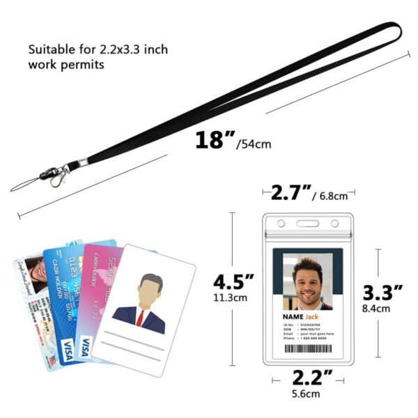 Neck Lanyard With Id Badge Holder Item No#30912 - Image 3