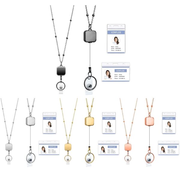 Retractable Badge Reel Lanyards With Id Holders Item No#30916 - Image 2