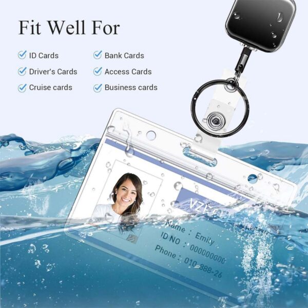 Retractable Badge Reel Lanyards With Id Holders Item No#30916 - Image 5