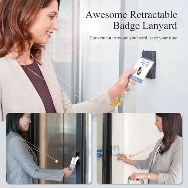 Retractable Badge Reel Lanyards With Id Holders Item No#30916 - Image 6