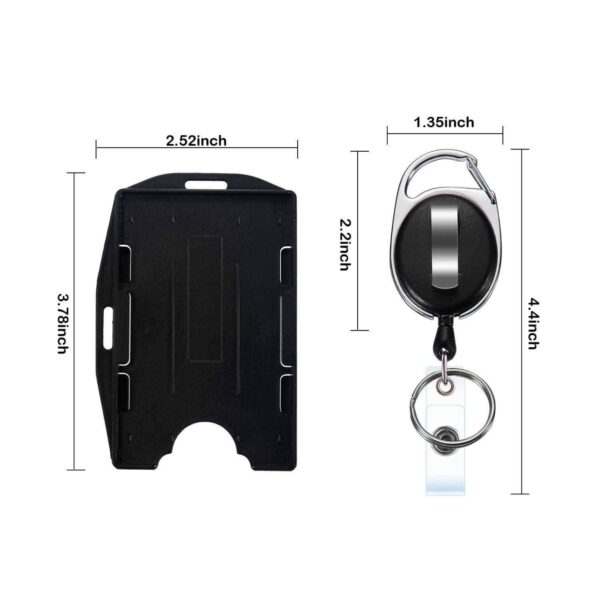 Plastic 2 Cards Badge Holder Item No#30926 - Image 3