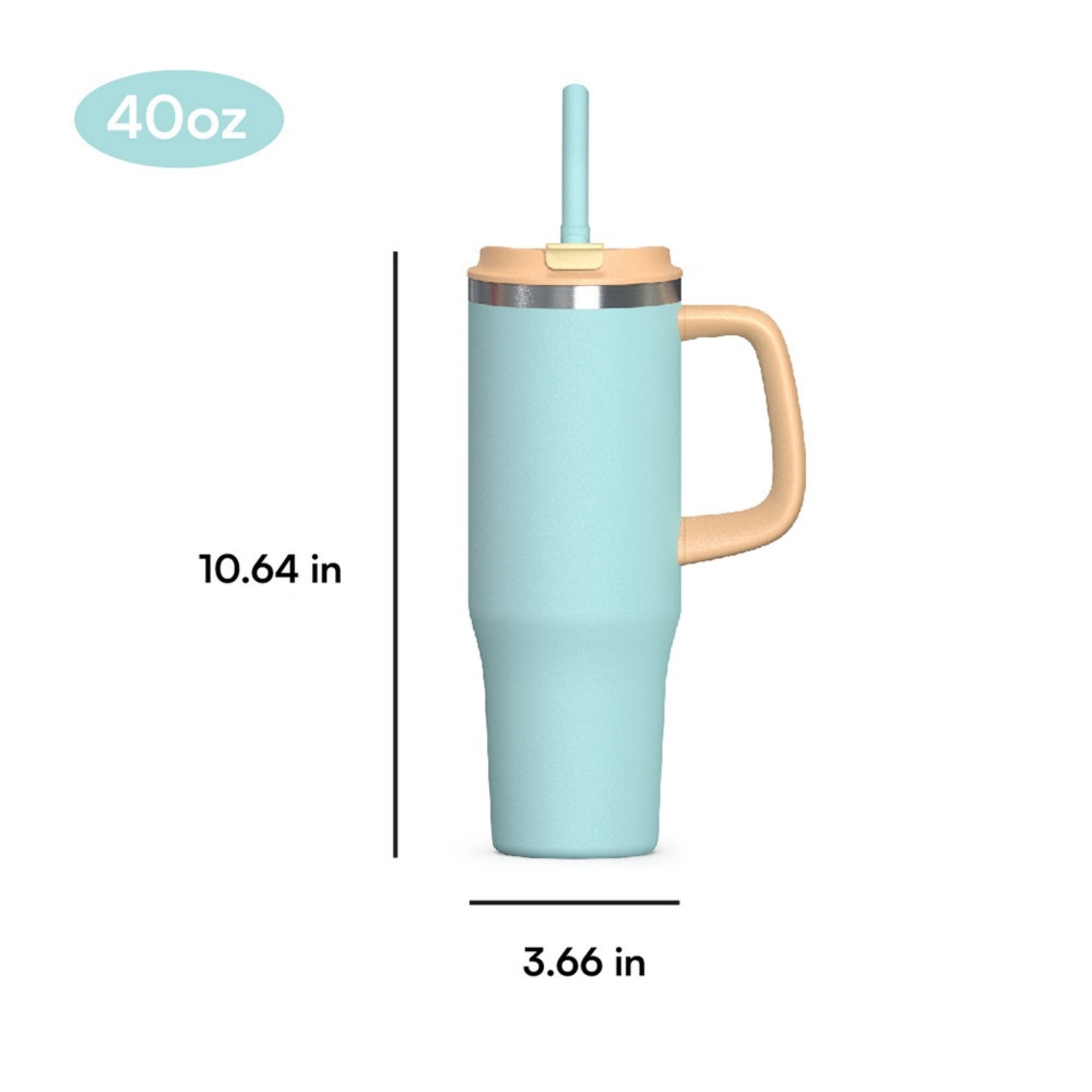 40 Oz Stainless Steel Vacuum Insulated Tumbler Item No#30944 - Image 3