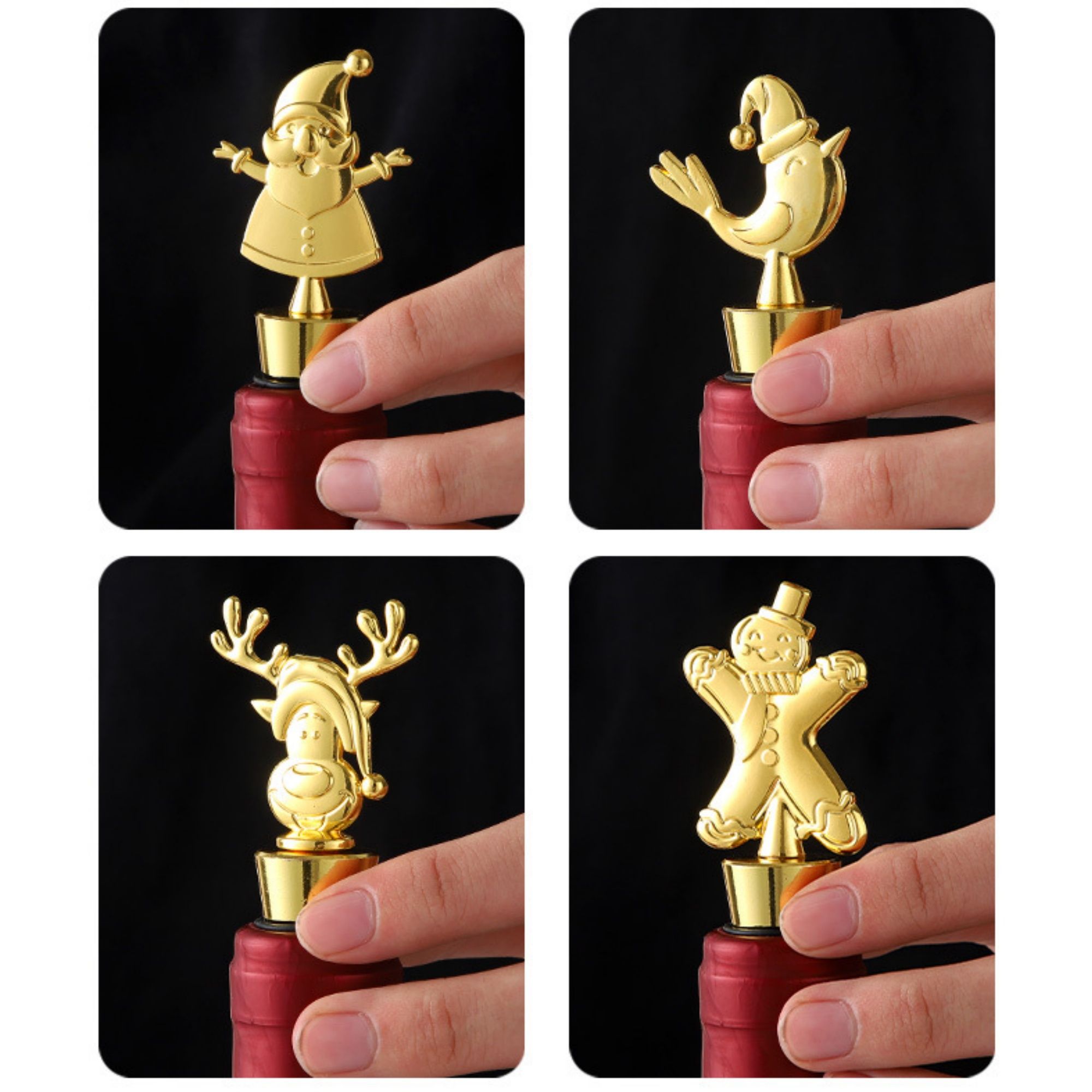 Christmas Wine Bottle Stopper Item No#30958 - Image 5