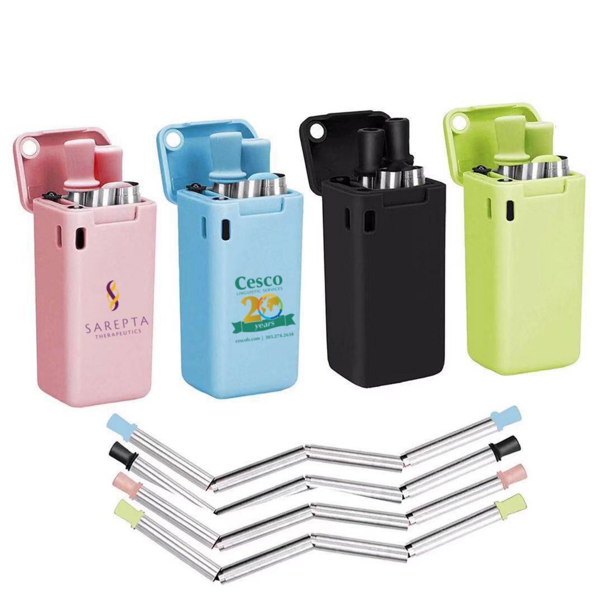 Collapsible Straw With Carrying Case Item No#30961