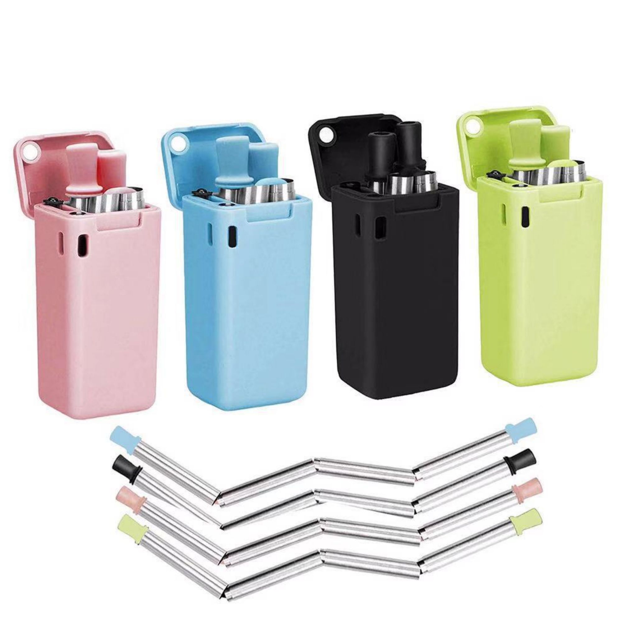 Collapsible Straw With Carrying Case Item No#30961 - Image 2