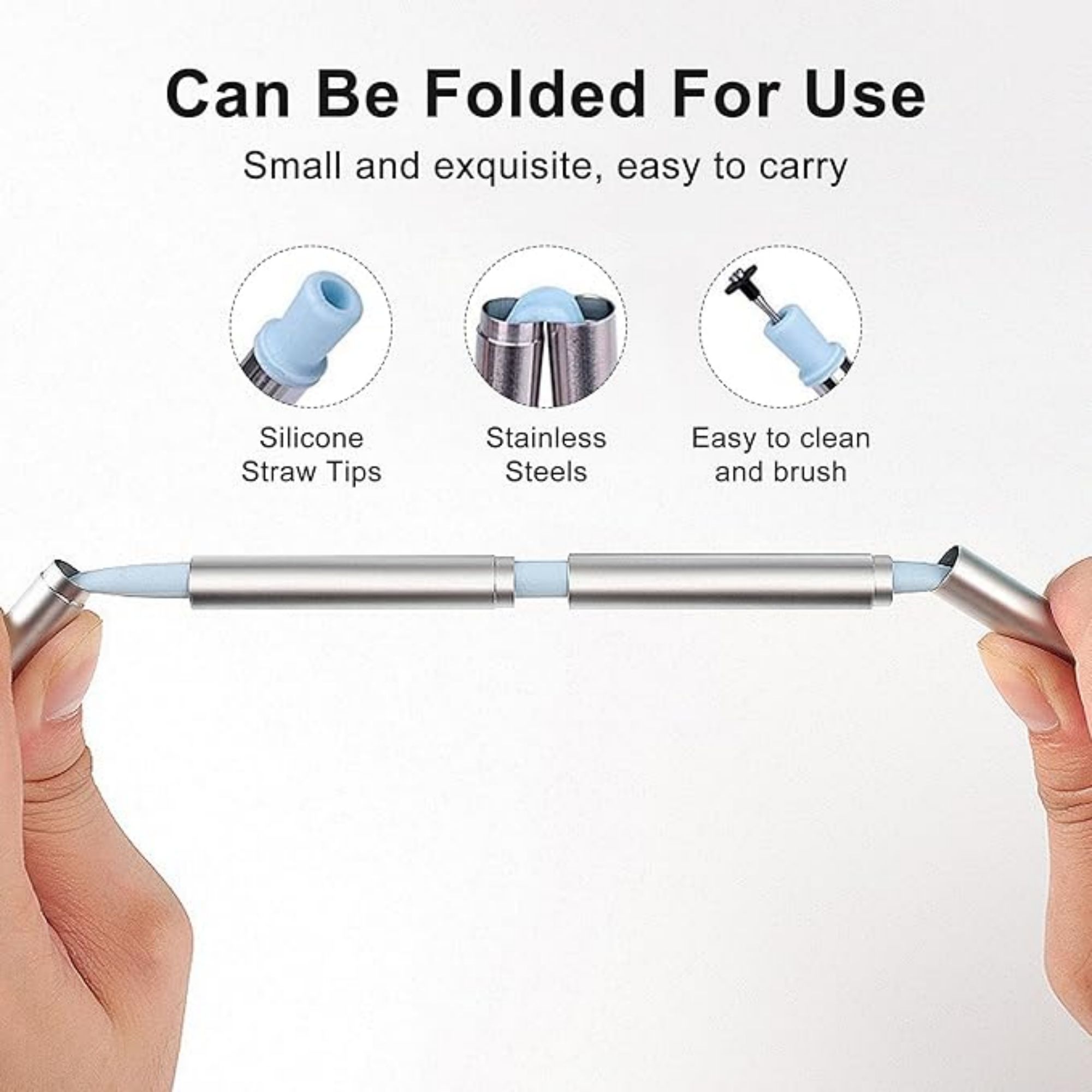 Collapsible Straw With Carrying Case Item No#30961 - Image 5