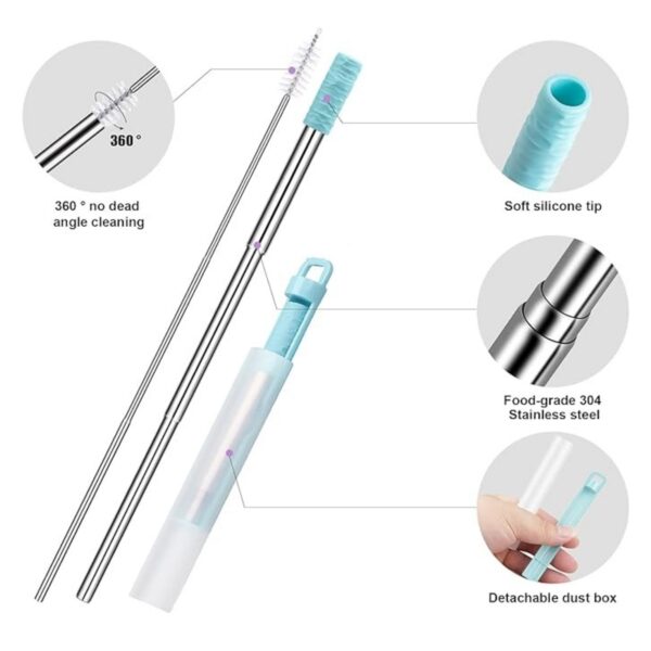Stainless Steel Straw Travel Case Item No#30962 - Image 4