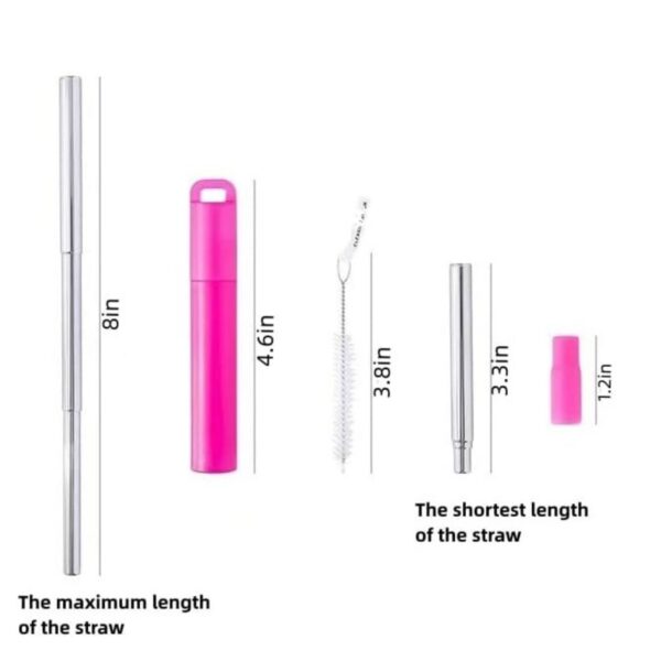 Stainless Steel Straw Travel Case Item No#30963 - Image 3