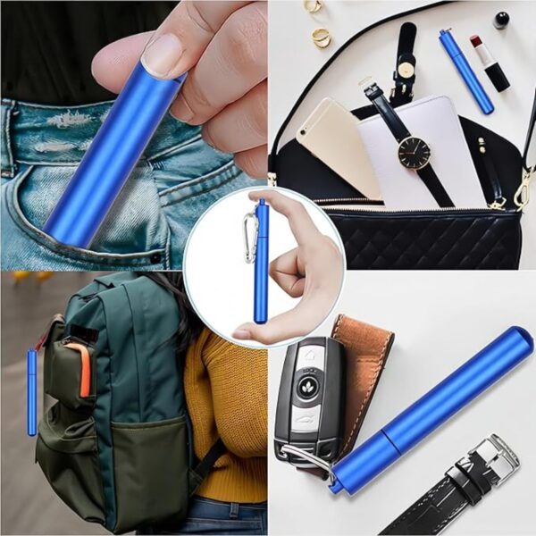 Collapsible Stainless Steel Drinking Straws Item No#30964 - Image 4