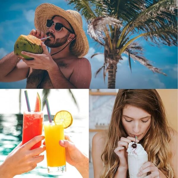 Collapsible Stainless Steel Drinking Straws Item No#30964 - Image 5