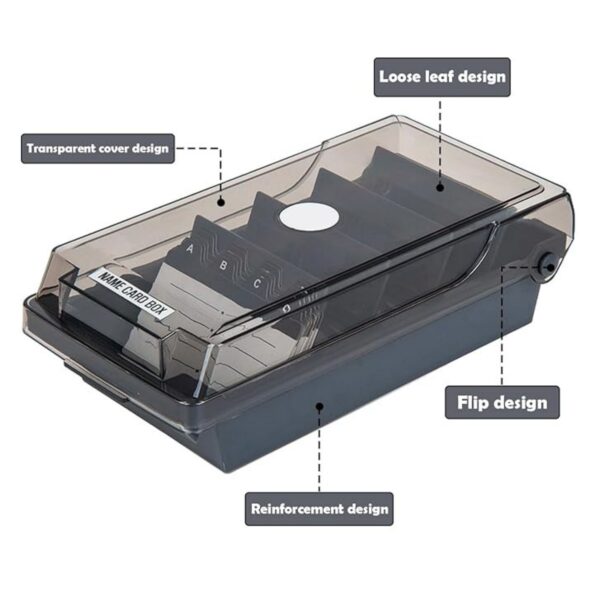 500 Cards Index Card Organizer With Dividers And Index Tabs Item No#30965 - Image 4
