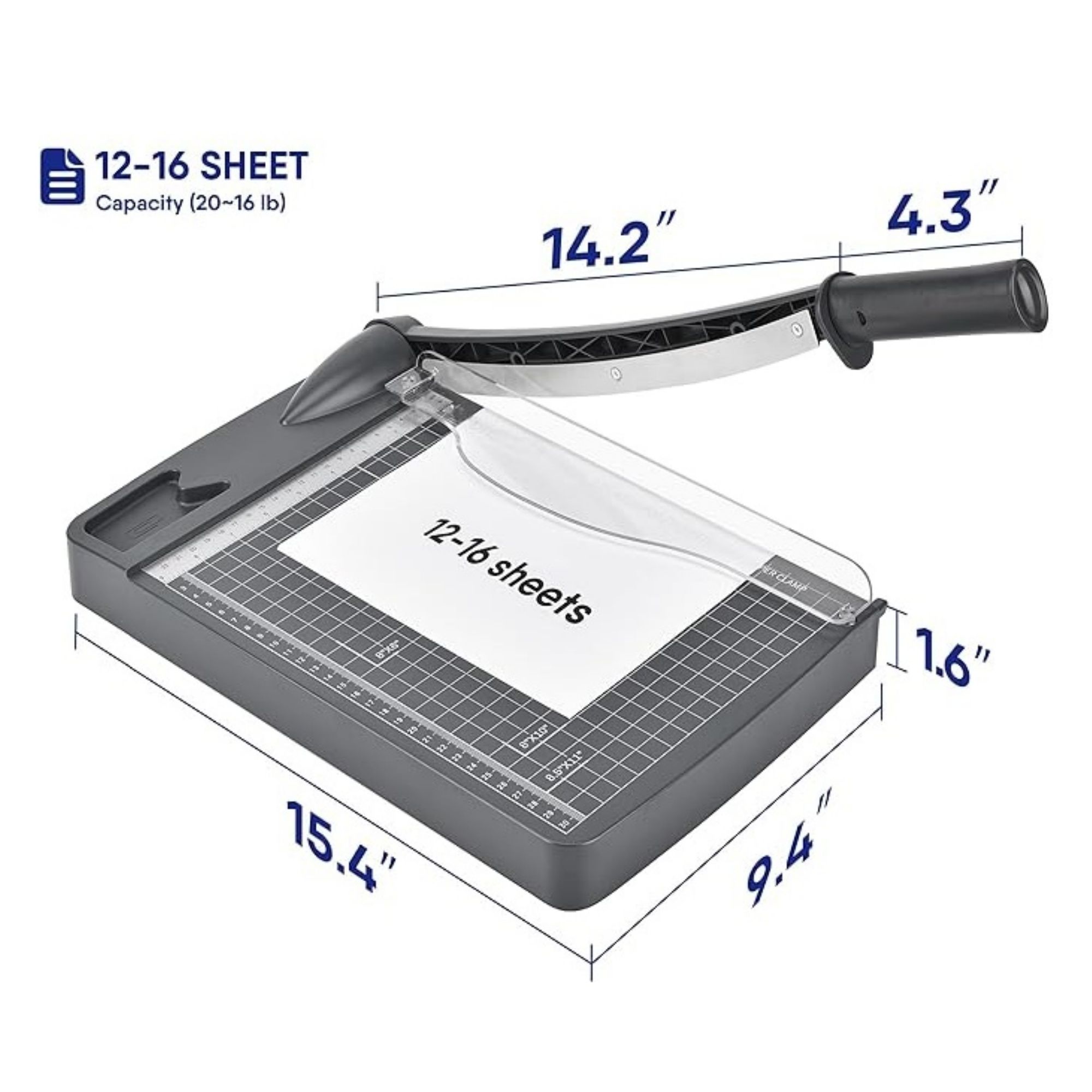 12 Inch Cut Length Heavy Duty Guillotine Paper Cutter Item No#30966 - Image 3