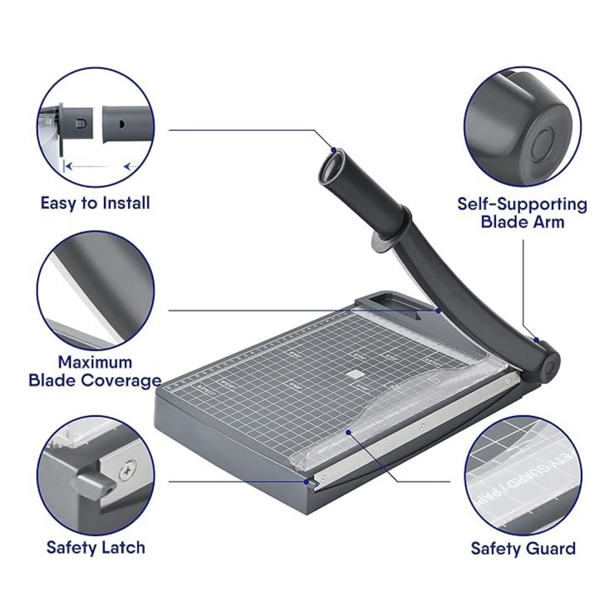 12 Inch Cut Length Heavy Duty Guillotine Paper Cutter Item No#30966 - Image 4