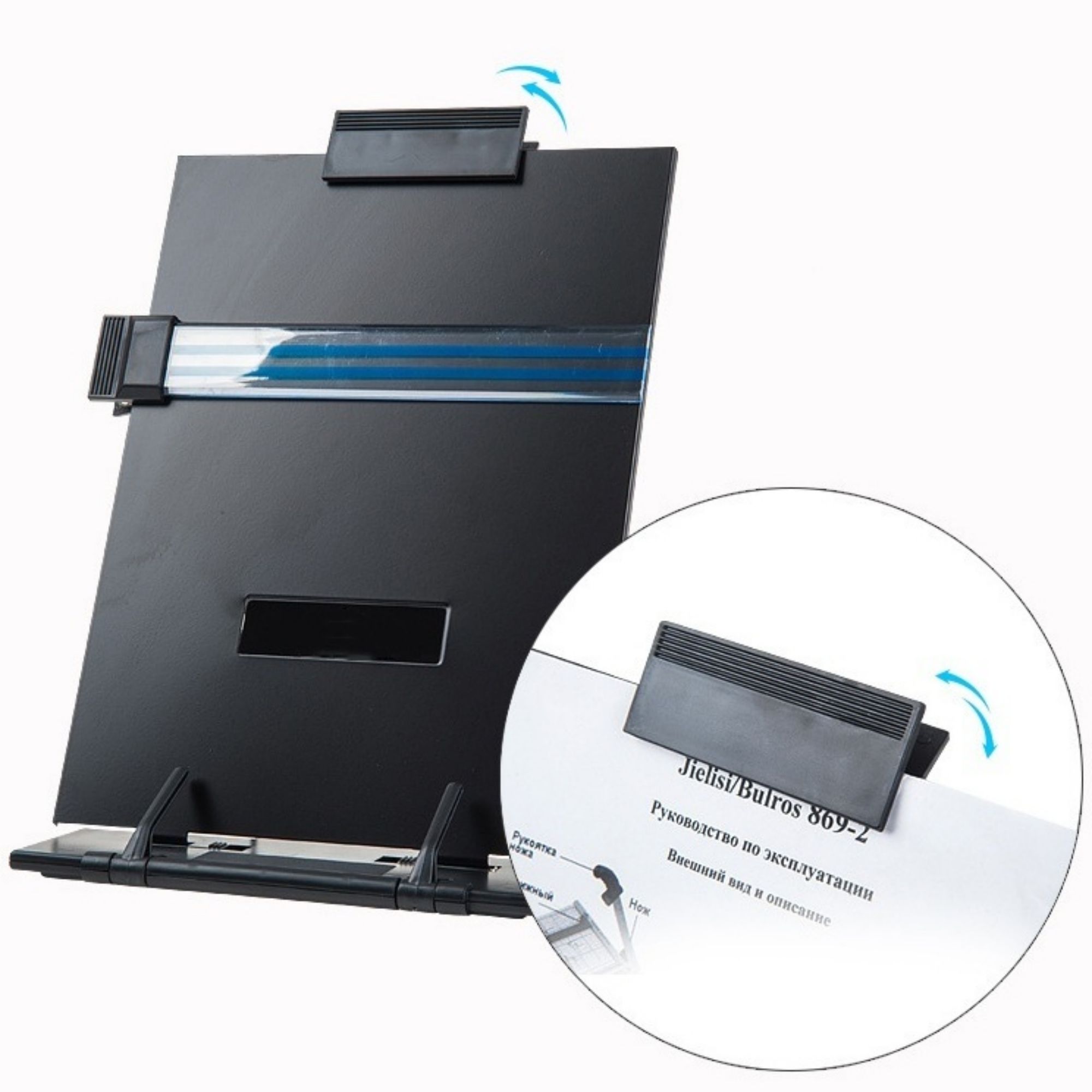 Desktop Document Holder With Adjustable Clip And Line Guide Item No#30972 - Image 4