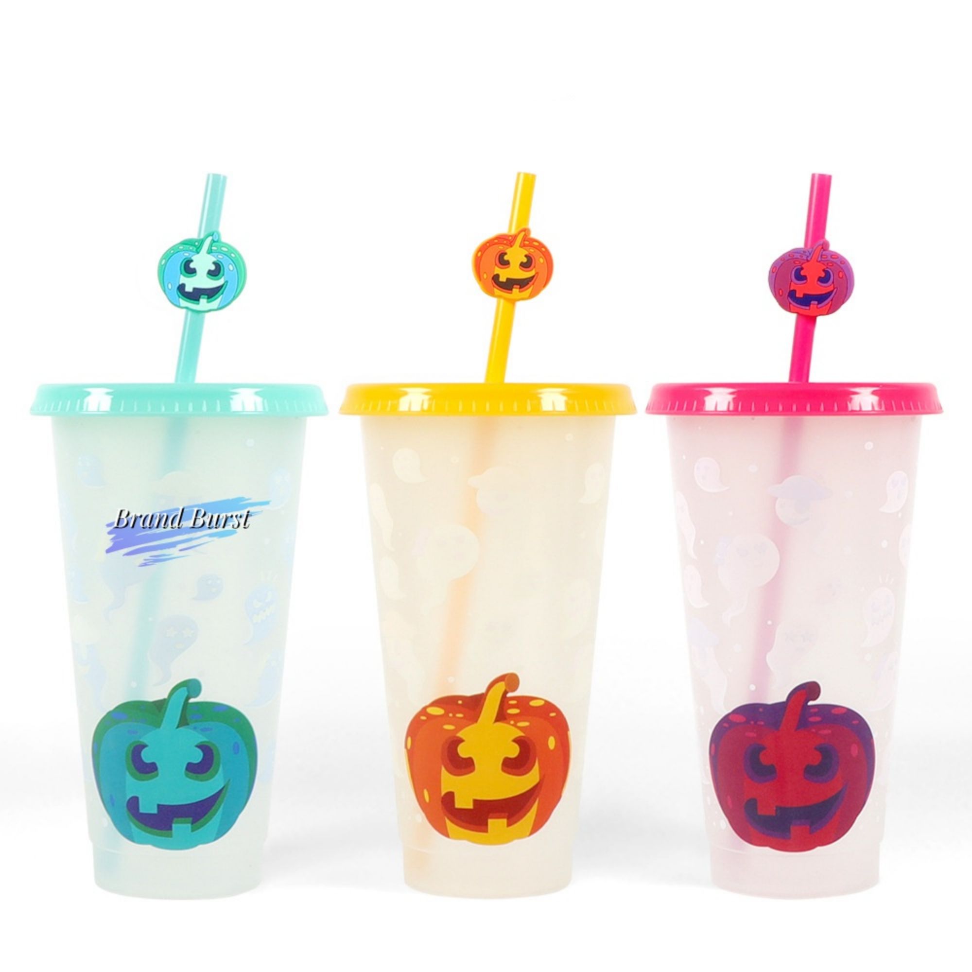 3-Pack 24 Oz Halloween Color Changing Cups Item No#30974