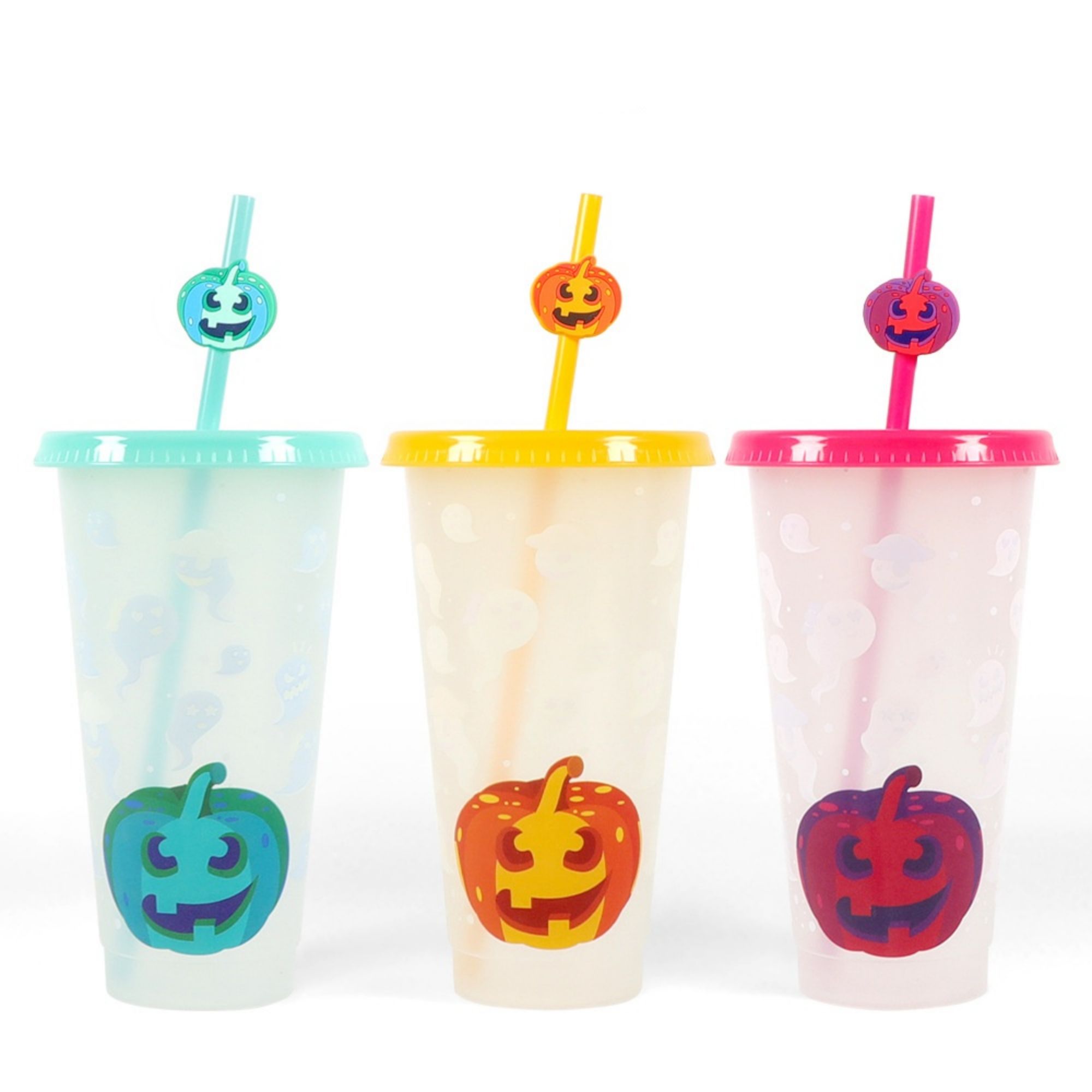 3-Pack 24 Oz Halloween Color Changing Cups Item No#30974 - Image 2