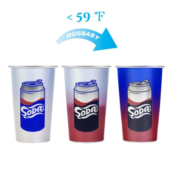 16 Oz Aluminum Color Changing Cups Item No#30981 - Image 2