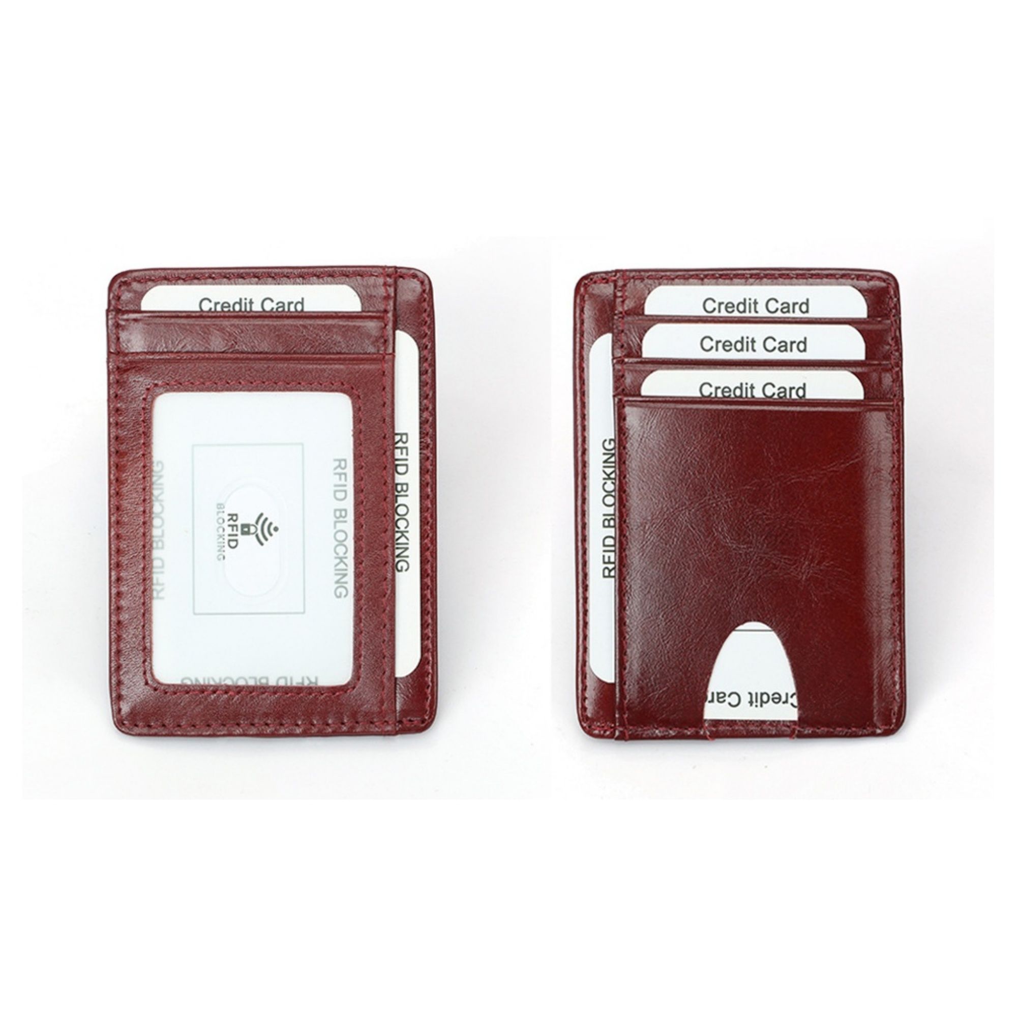 Small Rfid Blocking Leather Card Holder Item No#30985 - Image 4