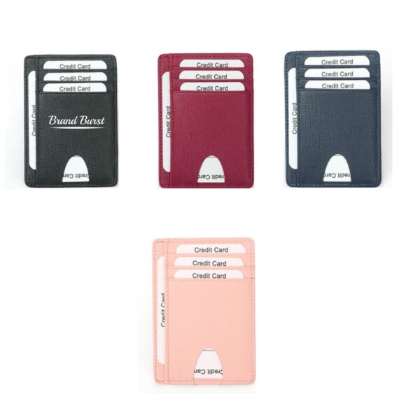Small Rfid Blocking Leather Card Holder Item No#30986