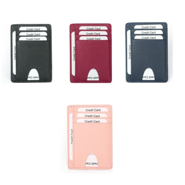 Small Rfid Blocking Leather Card Holder Item No#30986 - Image 2