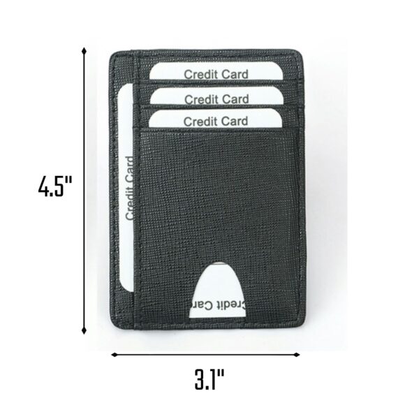 Small Rfid Blocking Leather Card Holder Item No#30986 - Image 3
