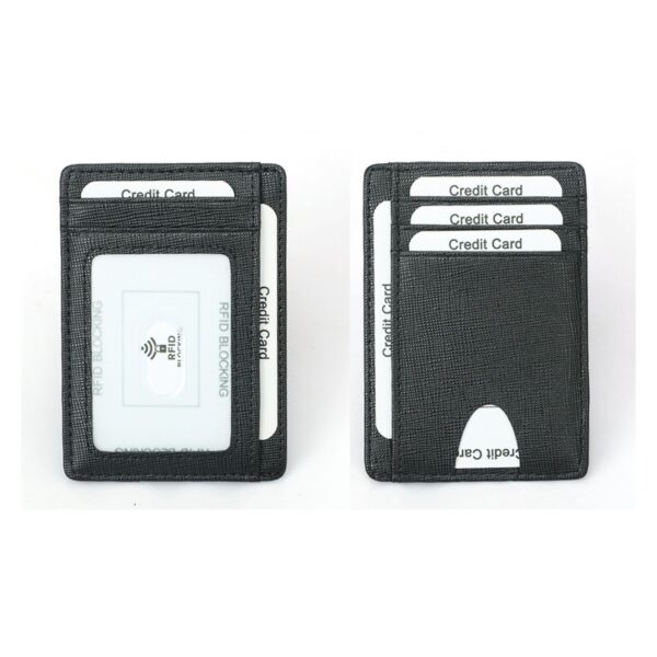 Small Rfid Blocking Leather Card Holder Item No#30986 - Image 4