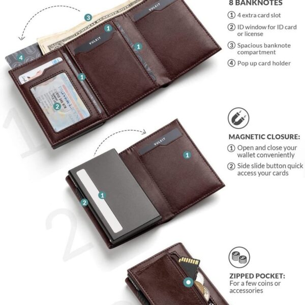 Card Holder Wallet With Coin Pocket Item No#30987 - Image 4