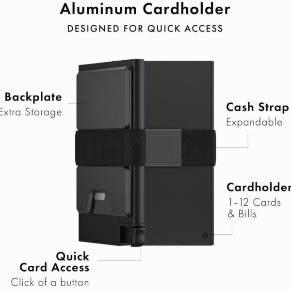 Men'S Slim Aluminium Card Holder Item No#30988 - Image 4