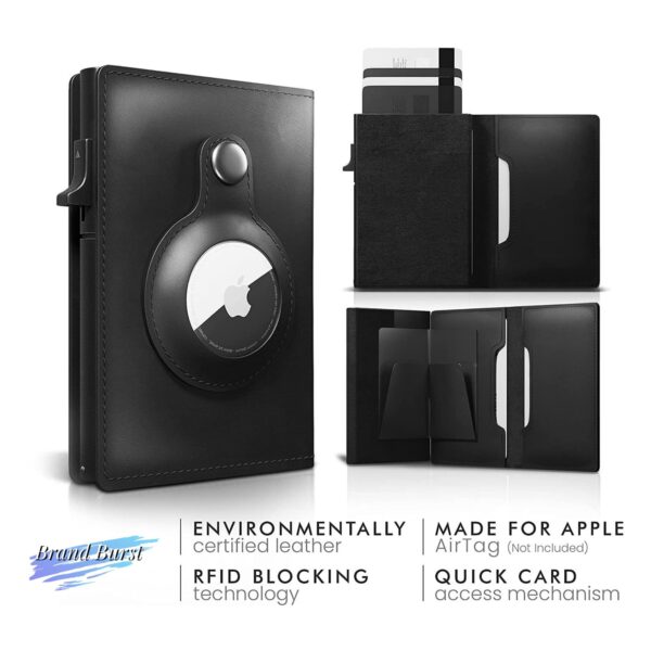 Leather Smart Air Tag Wallet Item No#30991 - Image 4