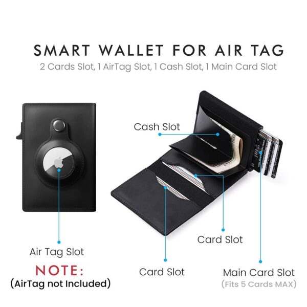 Leather Smart Air Tag Wallet Item No#30991 - Image 5