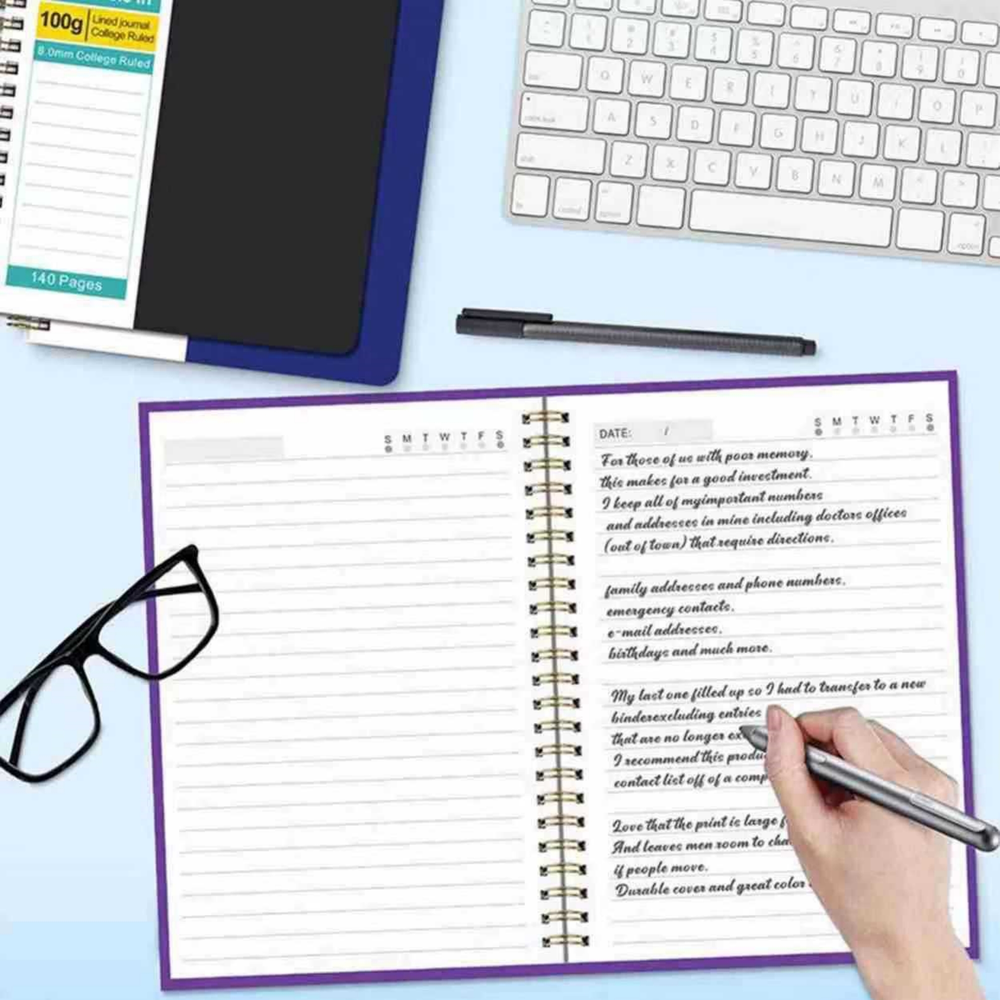 A5 Lined Spiral Journal Notebook Item No#31366 - Image 4