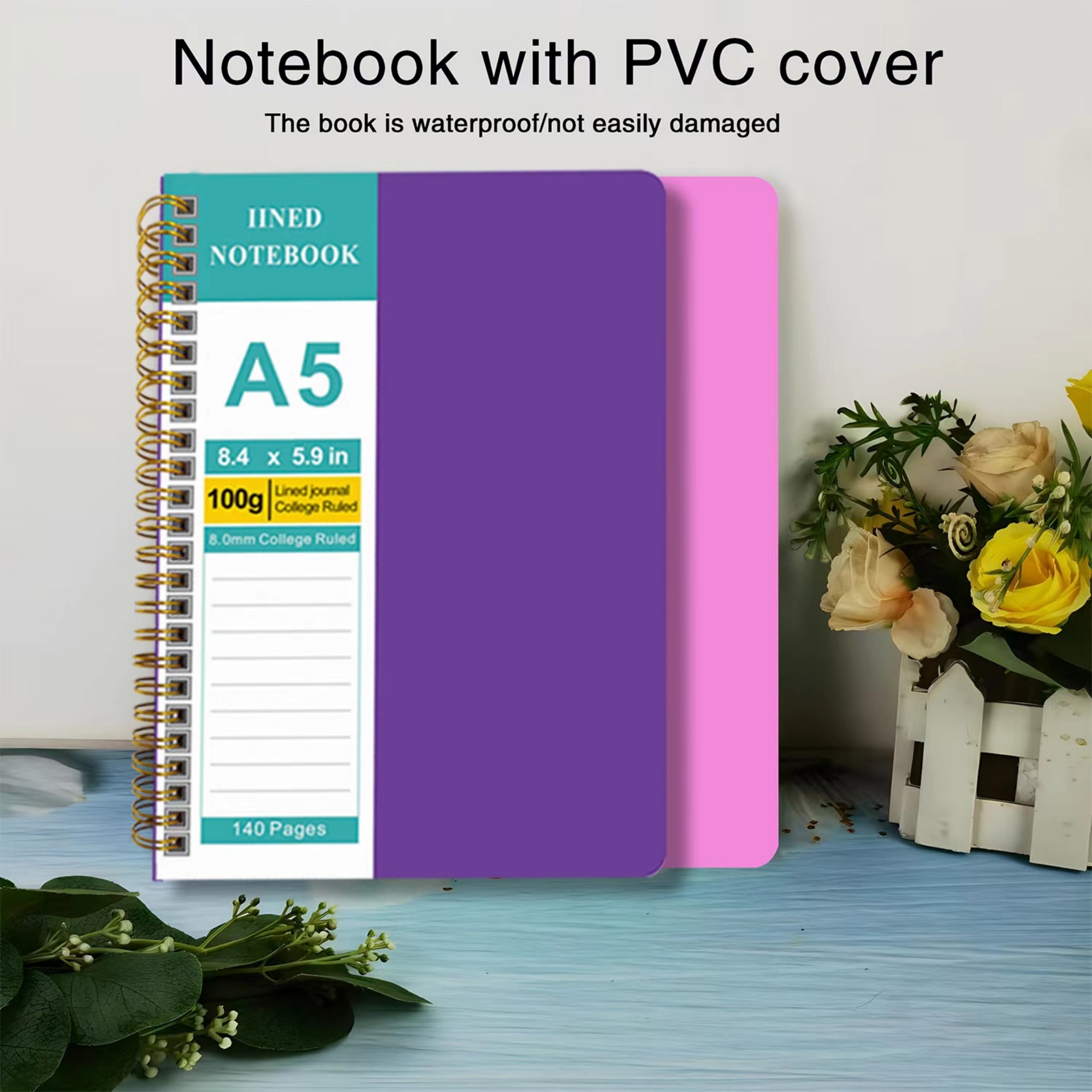 A5 Lined Spiral Journal Notebook Item No#31366 - Image 5