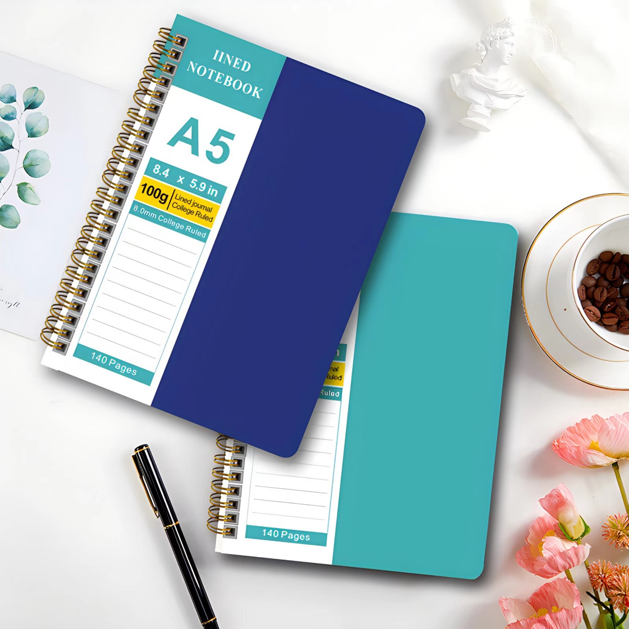 A5 Lined Spiral Journal Notebook Item No#31366 - Image 6