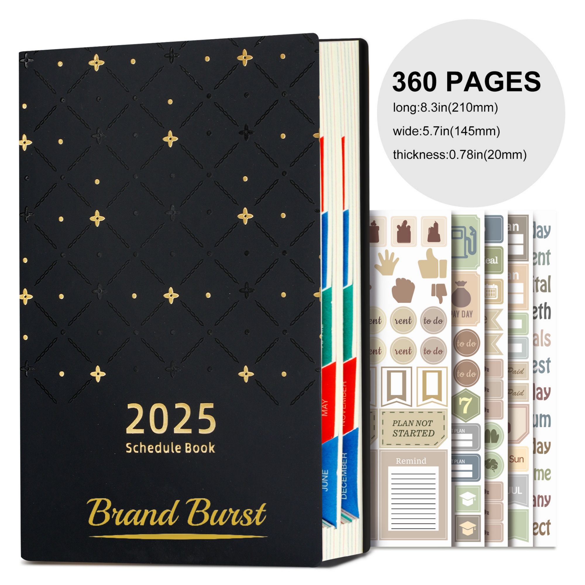 A5 Schedule Notebook 2025 Item No#31374